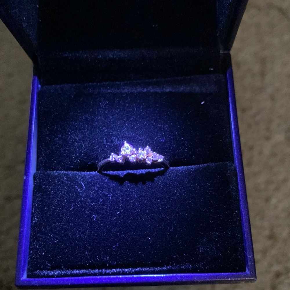 Blush & Bar rose quartz cluster ring